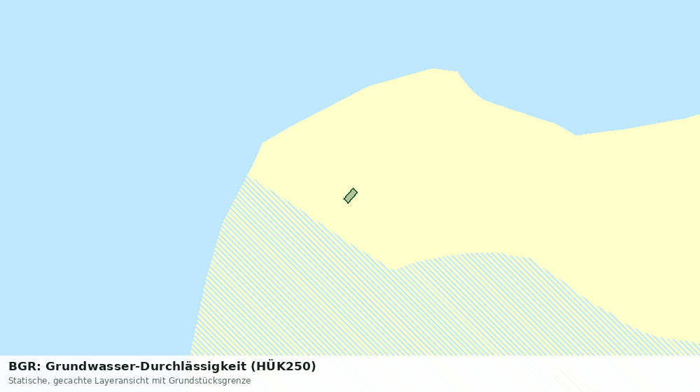 Statische Kartenansicht: BGR: Grundwasser-Durchlässigkeit (HÜK250)