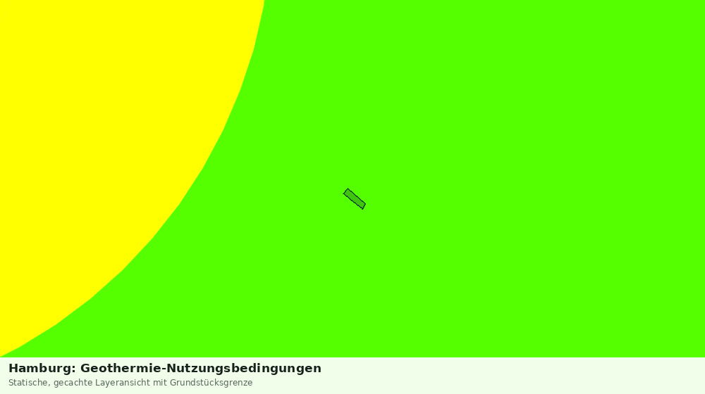Statische Kartenansicht: Hamburg: Geothermie-Nutzungsbedingungen