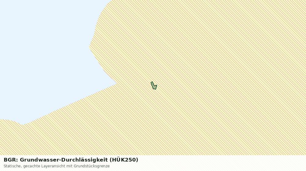Statische Kartenansicht: BGR: Grundwasser-Durchlässigkeit (HÜK250)