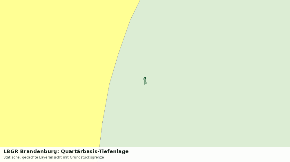 Statische Kartenansicht: LBGR Brandenburg: Quartärbasis-Tiefenlage