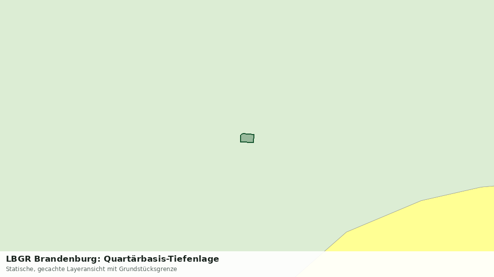 Statische Kartenansicht: LBGR Brandenburg: Quartärbasis-Tiefenlage