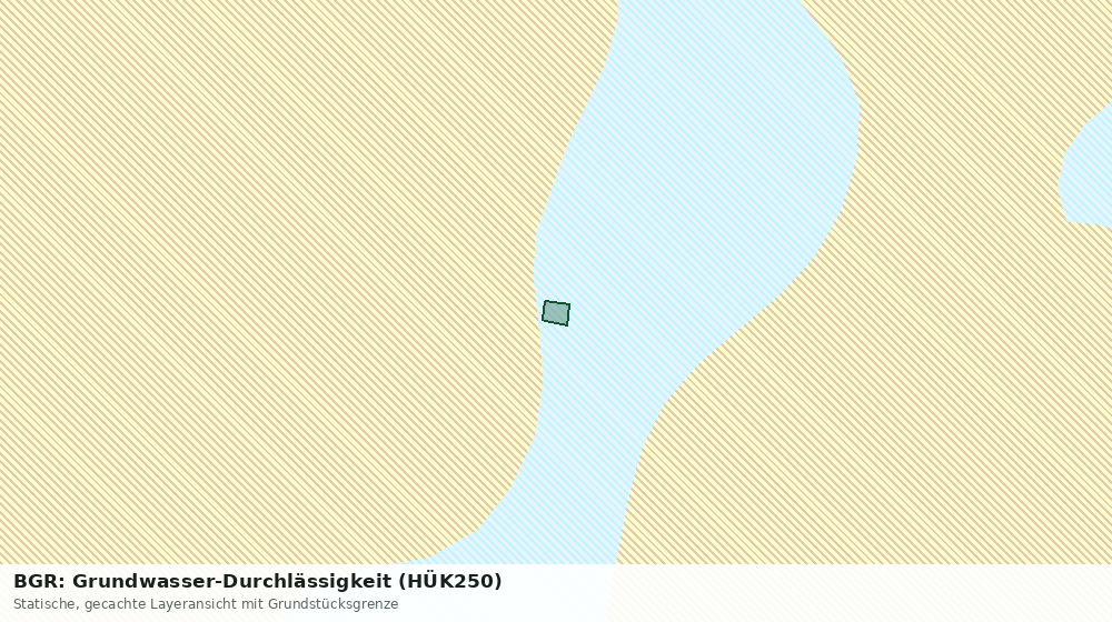 Statische Kartenansicht: BGR: Grundwasser-Durchlässigkeit (HÜK250)