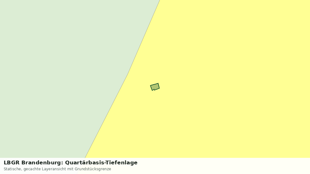 Statische Kartenansicht: LBGR Brandenburg: Quartärbasis-Tiefenlage