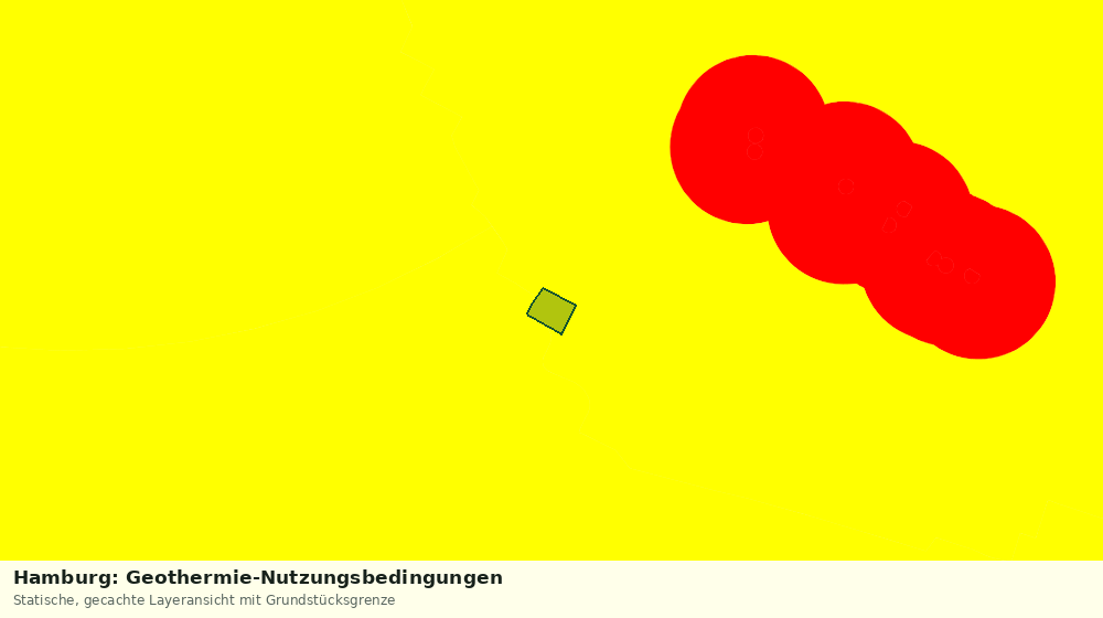 Statische Kartenansicht: Hamburg: Geothermie-Nutzungsbedingungen