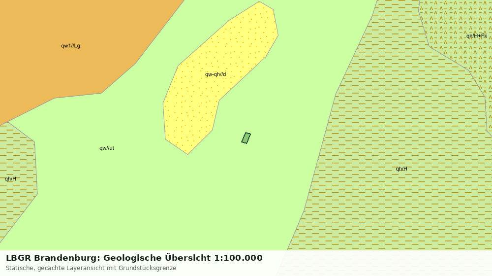 Statische Kartenansicht: LBGR Brandenburg: Geologische Übersicht 1:100.000