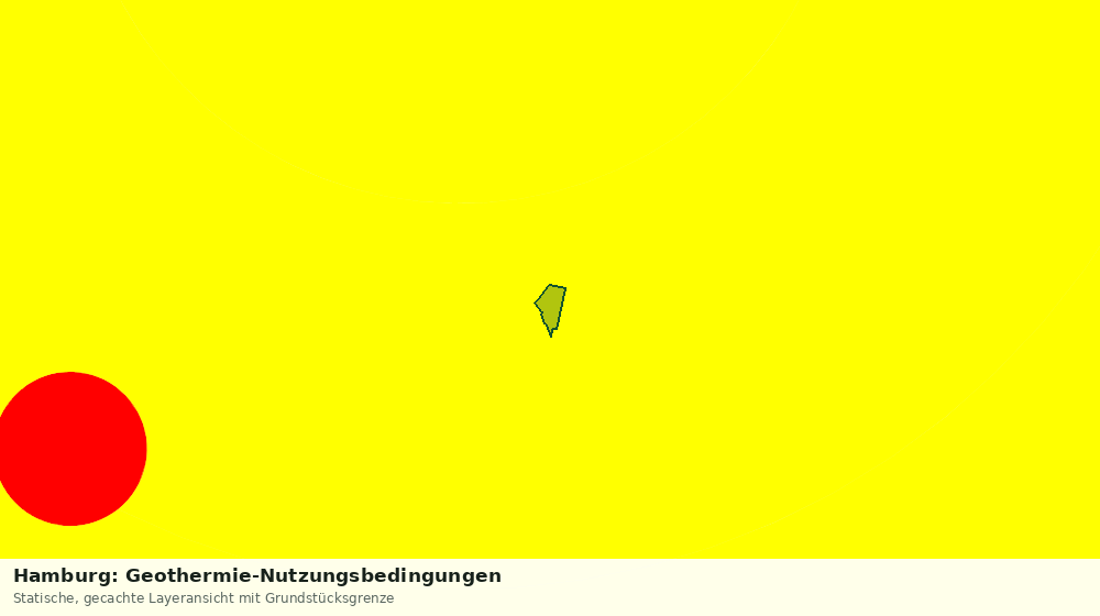 Statische Kartenansicht: Hamburg: Geothermie-Nutzungsbedingungen