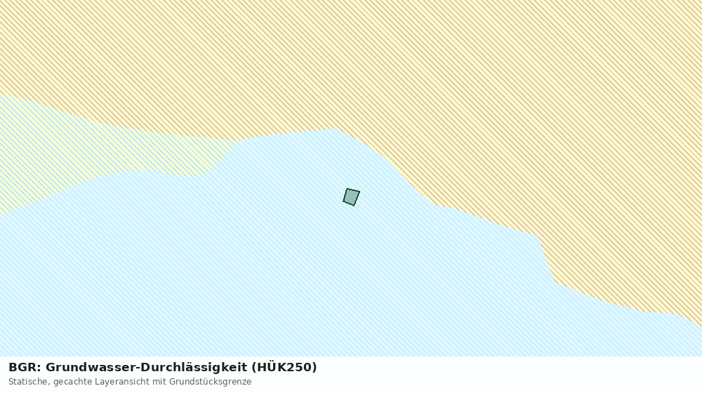 Statische Kartenansicht: BGR: Grundwasser-Durchlässigkeit (HÜK250)