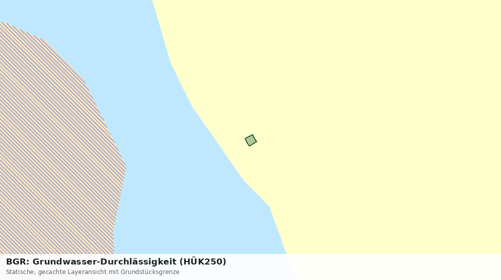 Statische Kartenansicht: BGR: Grundwasser-Durchlässigkeit (HÜK250)