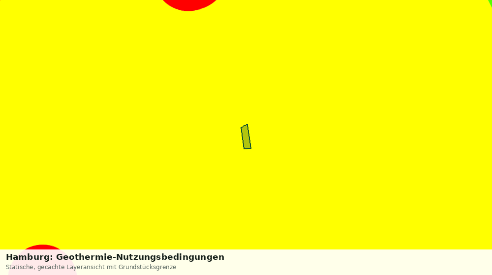 Statische Kartenansicht: Hamburg: Geothermie-Nutzungsbedingungen