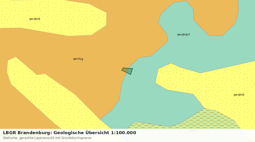 Statische Kartenansicht: LBGR Brandenburg: Geologische Übersicht 1:100.000