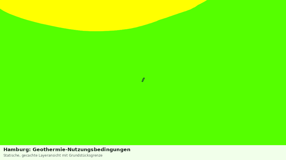 Statische Kartenansicht: Hamburg: Geothermie-Nutzungsbedingungen