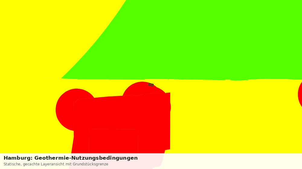 Statische Kartenansicht: Hamburg: Geothermie-Nutzungsbedingungen