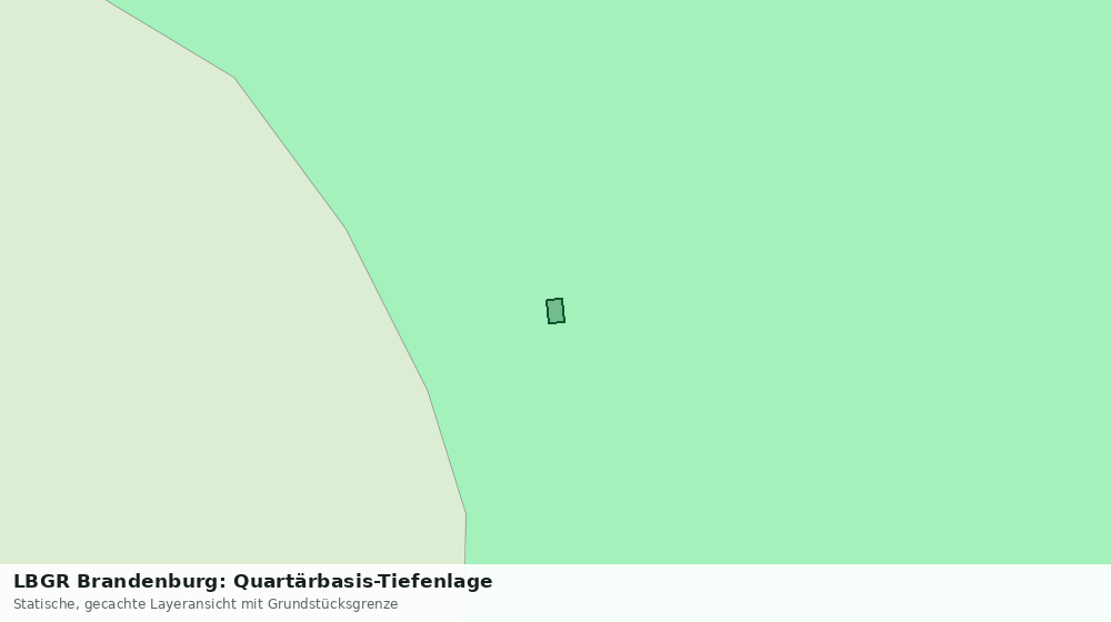 Statische Kartenansicht: LBGR Brandenburg: Quartärbasis-Tiefenlage