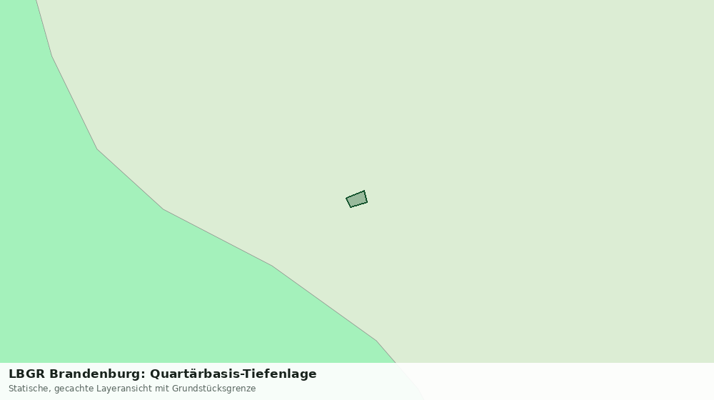 Statische Kartenansicht: LBGR Brandenburg: Quartärbasis-Tiefenlage