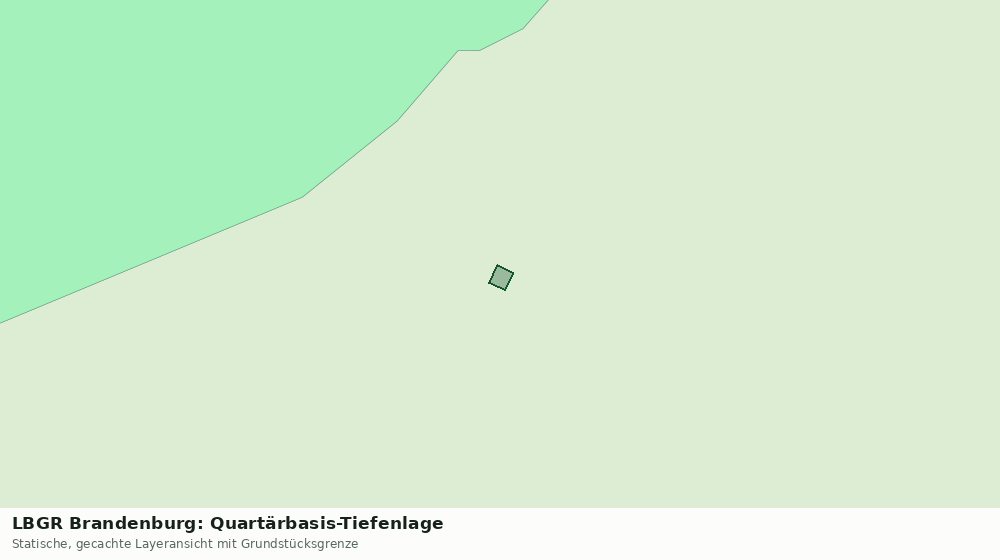 Statische Kartenansicht: LBGR Brandenburg: Quartärbasis-Tiefenlage