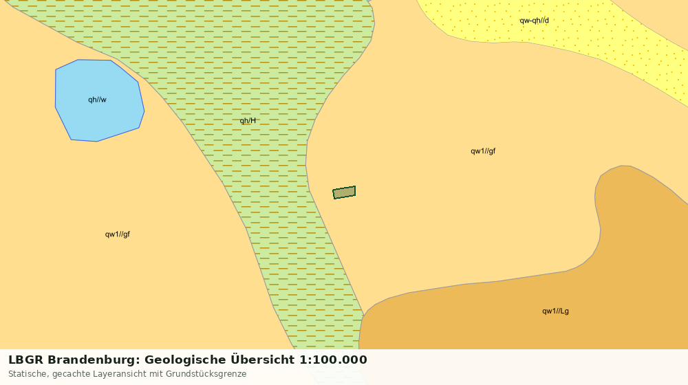 Statische Kartenansicht: LBGR Brandenburg: Geologische Übersicht 1:100.000