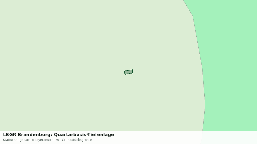 Statische Kartenansicht: LBGR Brandenburg: Quartärbasis-Tiefenlage