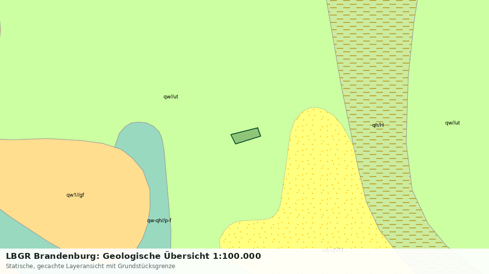 Statische Kartenansicht: LBGR Brandenburg: Geologische Übersicht 1:100.000