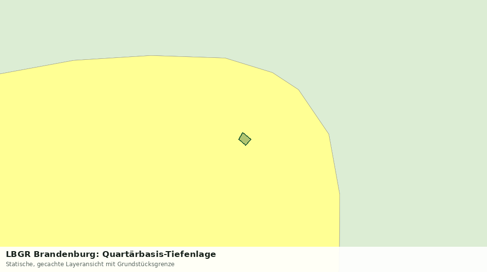 Statische Kartenansicht: LBGR Brandenburg: Quartärbasis-Tiefenlage