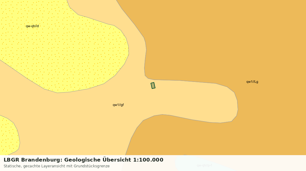 Statische Kartenansicht: LBGR Brandenburg: Geologische Übersicht 1:100.000