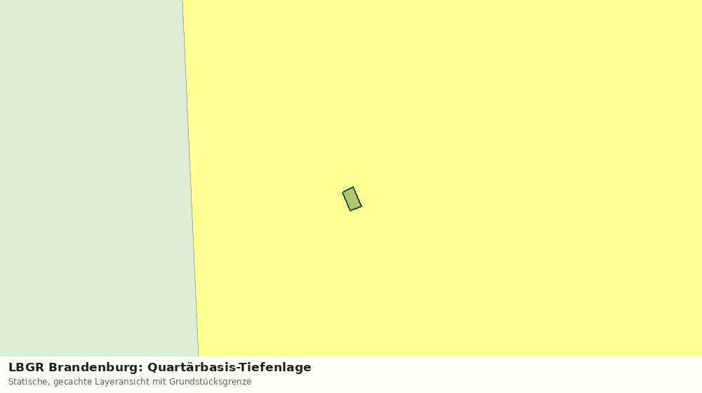 Statische Kartenansicht: LBGR Brandenburg: Quartärbasis-Tiefenlage