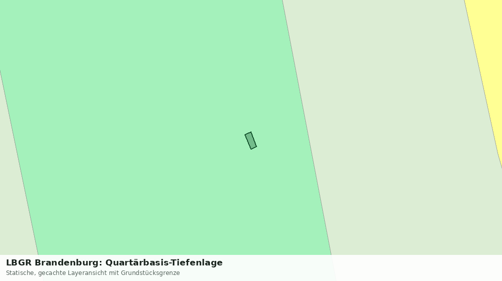 Statische Kartenansicht: LBGR Brandenburg: Quartärbasis-Tiefenlage