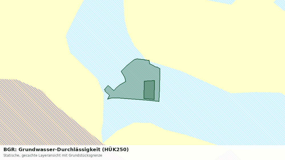 Statische Kartenansicht: BGR: Grundwasser-Durchlässigkeit (HÜK250)