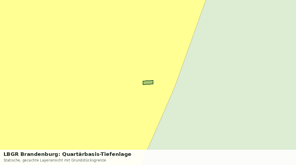 Statische Kartenansicht: LBGR Brandenburg: Quartärbasis-Tiefenlage