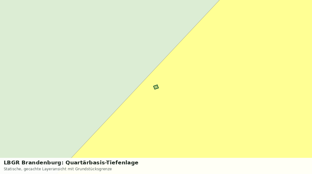Statische Kartenansicht: LBGR Brandenburg: Quartärbasis-Tiefenlage