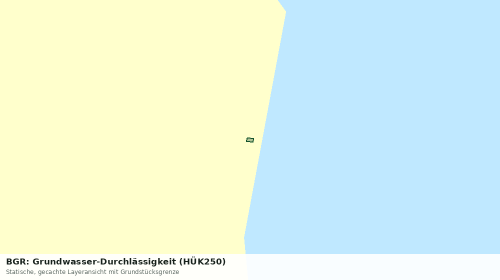 Statische Kartenansicht: BGR: Grundwasser-Durchlässigkeit (HÜK250)