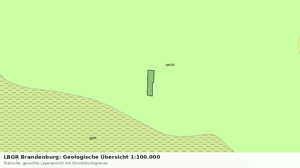 Statische Kartenansicht: LBGR Brandenburg: Geologische Übersicht 1:100.000