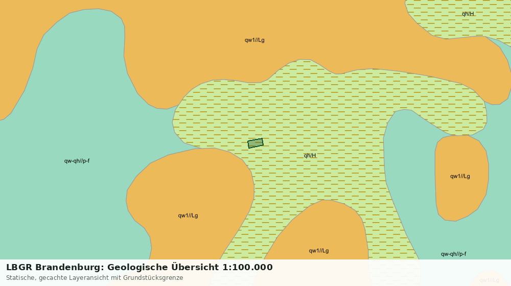 Statische Kartenansicht: LBGR Brandenburg: Geologische Übersicht 1:100.000