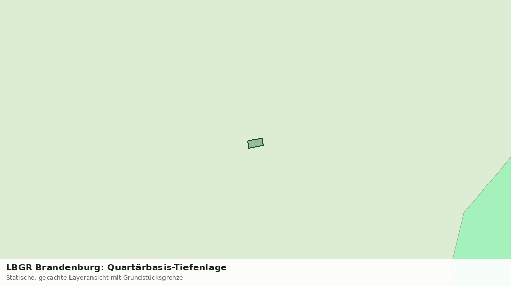 Statische Kartenansicht: LBGR Brandenburg: Quartärbasis-Tiefenlage