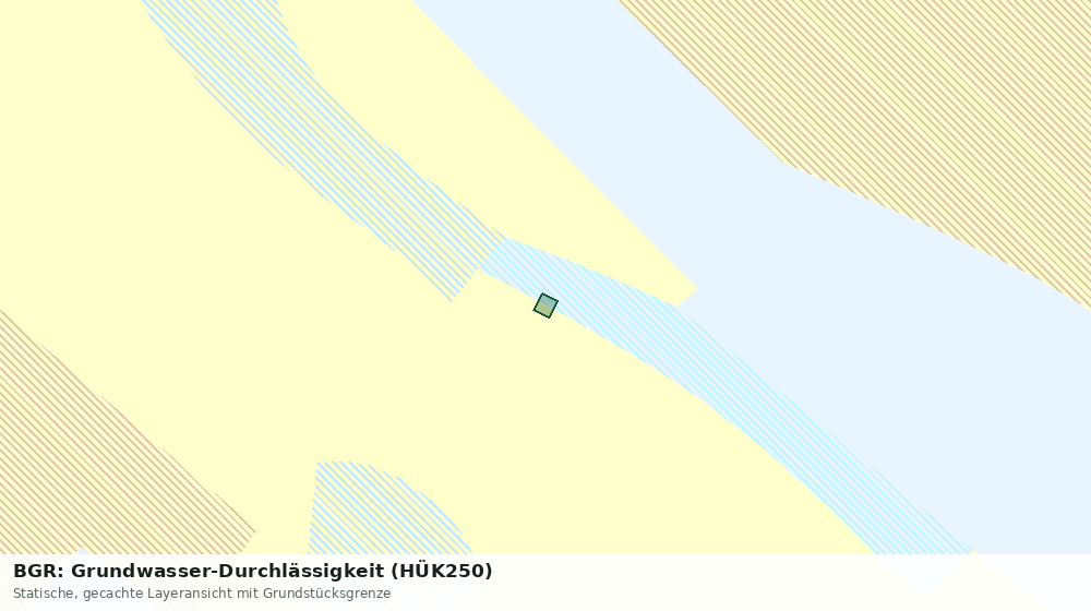 Statische Kartenansicht: BGR: Grundwasser-Durchlässigkeit (HÜK250)