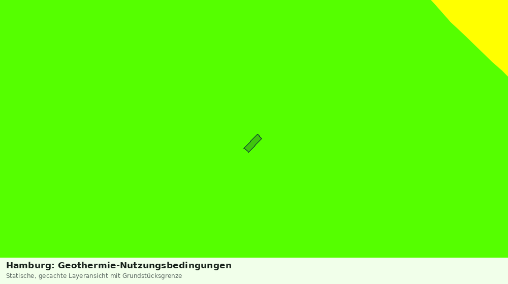 Statische Kartenansicht: Hamburg: Geothermie-Nutzungsbedingungen