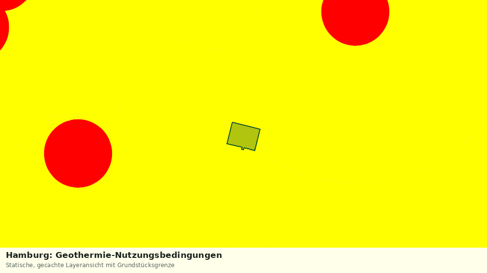 Statische Kartenansicht: Hamburg: Geothermie-Nutzungsbedingungen