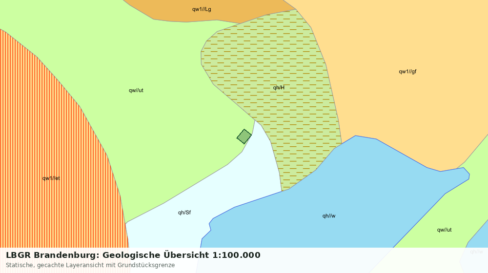 Statische Kartenansicht: LBGR Brandenburg: Geologische Übersicht 1:100.000