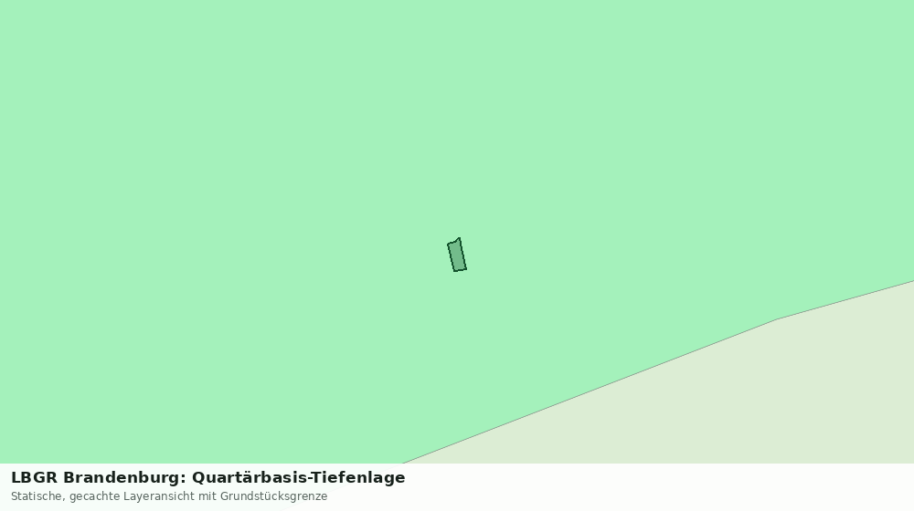 Statische Kartenansicht: LBGR Brandenburg: Quartärbasis-Tiefenlage