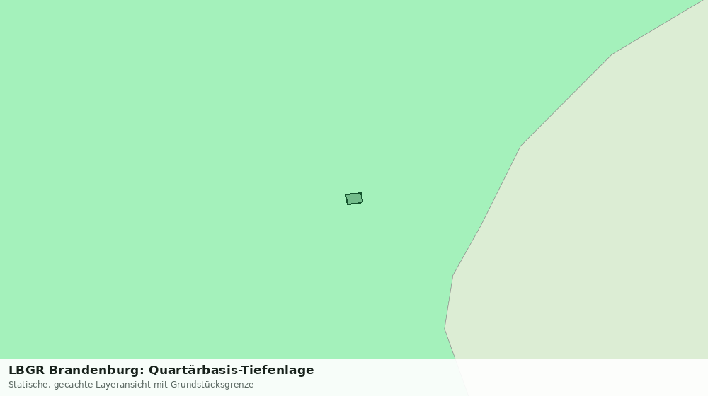 Statische Kartenansicht: LBGR Brandenburg: Quartärbasis-Tiefenlage