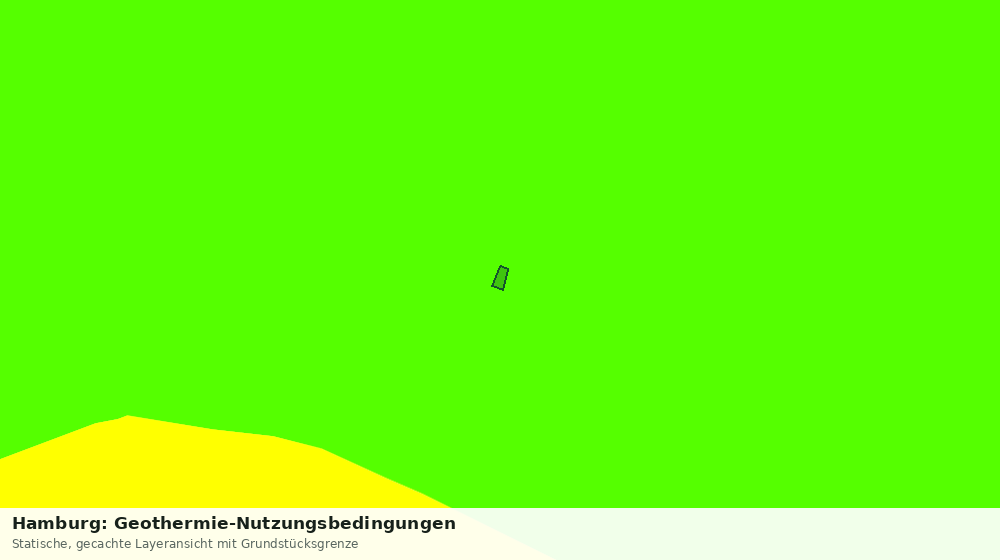Statische Kartenansicht: Hamburg: Geothermie-Nutzungsbedingungen