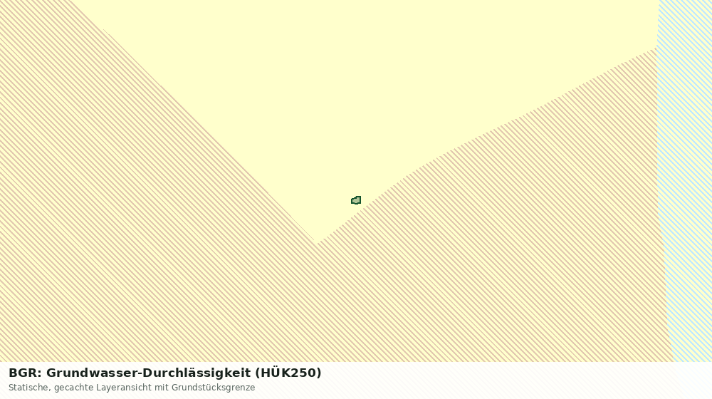 Statische Kartenansicht: BGR: Grundwasser-Durchlässigkeit (HÜK250)