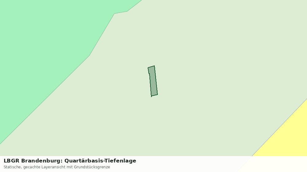 Statische Kartenansicht: LBGR Brandenburg: Quartärbasis-Tiefenlage