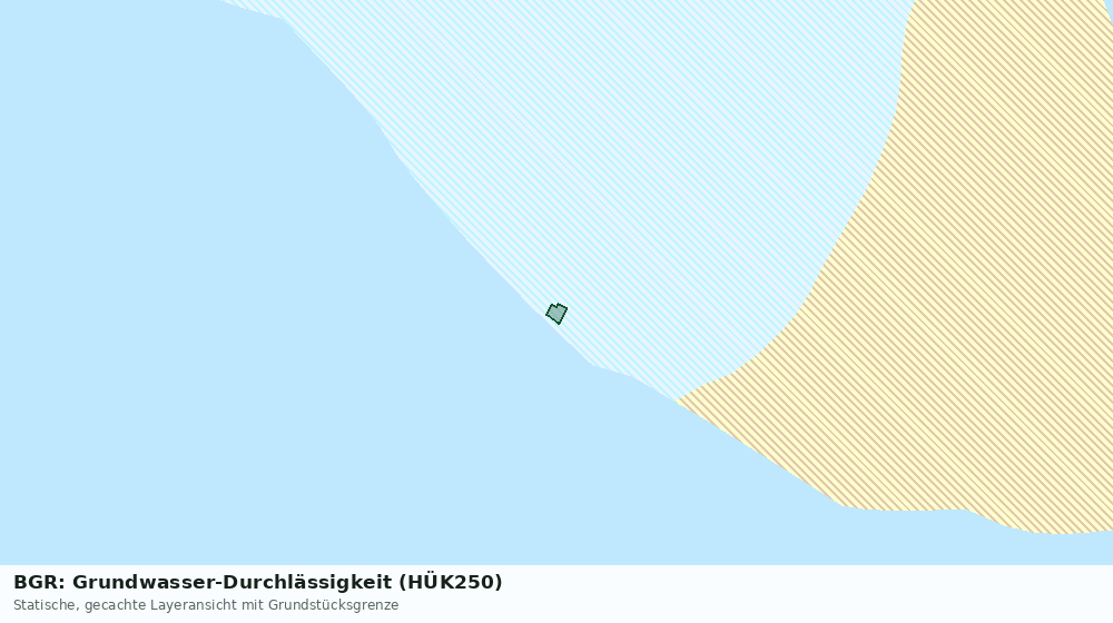Statische Kartenansicht: BGR: Grundwasser-Durchlässigkeit (HÜK250)