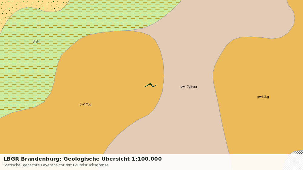 Statische Kartenansicht: LBGR Brandenburg: Geologische Übersicht 1:100.000