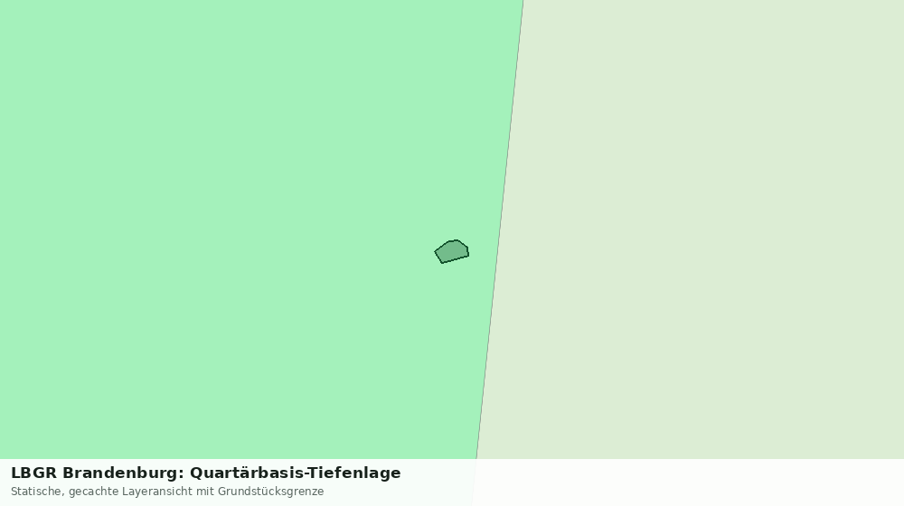 Statische Kartenansicht: LBGR Brandenburg: Quartärbasis-Tiefenlage