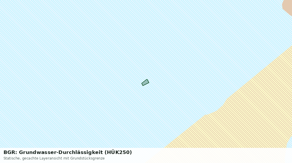 Statische Kartenansicht: BGR: Grundwasser-Durchlässigkeit (HÜK250)