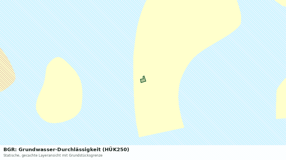 Statische Kartenansicht: BGR: Grundwasser-Durchlässigkeit (HÜK250)