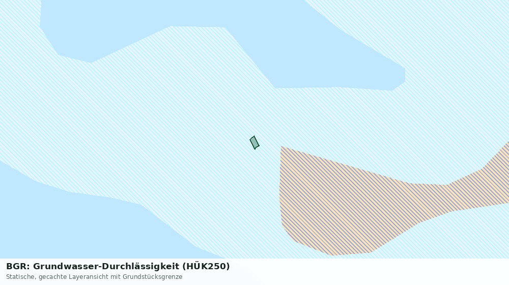 Statische Kartenansicht: BGR: Grundwasser-Durchlässigkeit (HÜK250)