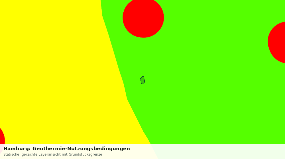 Statische Kartenansicht: Hamburg: Geothermie-Nutzungsbedingungen