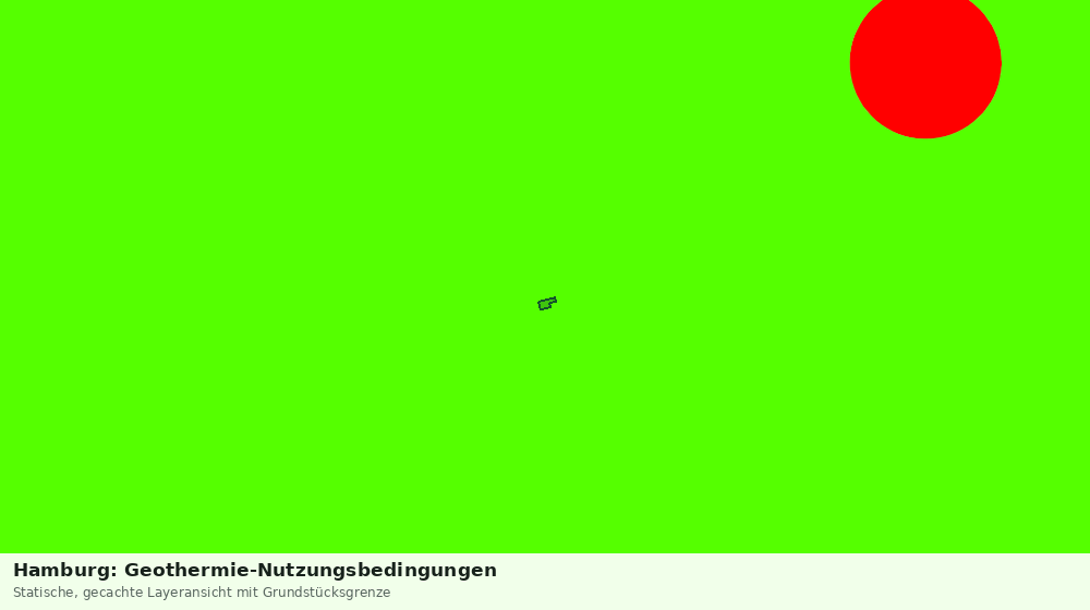 Statische Kartenansicht: Hamburg: Geothermie-Nutzungsbedingungen